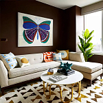 Дизайнерский журнальный столик чёрный с круглой столешницей Arycy варинант исполнения - 4 | Loft Concept в Сочи