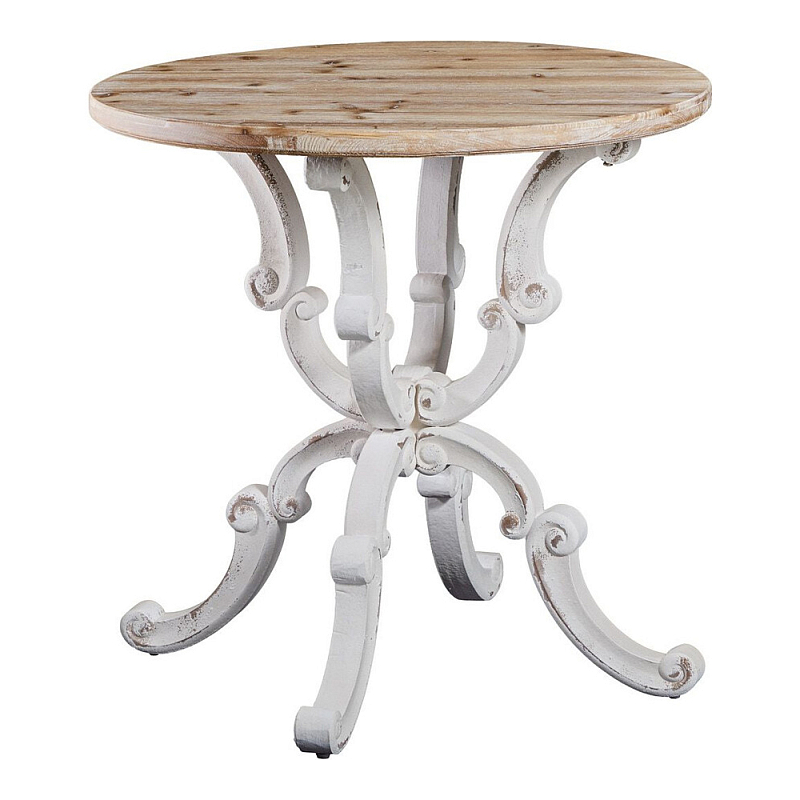 Стол обеденный в стиле прованс Provence Wooden Table Белый Кремовый в Сочи | Loft Concept 