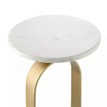 Столик приставной с овальным золотым основанием Oval Gold Base варинант исполнения - 2 | Loft Concept в Сочи