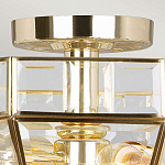 Потолочный светильник шестигранной формы с прозрачными стеклянным плафоном Elstead Lighting варинант исполнения - 10 | Loft Concept в Сочи