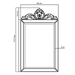 Зеркало настенное в раме Venetian Mirror варинант исполнения - 2 | Loft Concept в Сочи