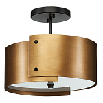 Потолочный светильник круглый светодиодный Semicircular Gold Panels старинная латунь варинант исполнения - 3 | Loft Concept в Сочи