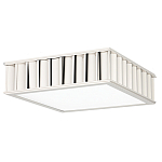 Потолочный светильник квадратный с гофрированным серебрянным абажуром Millennium варинант исполнения - 2 | Loft Concept в Сочи