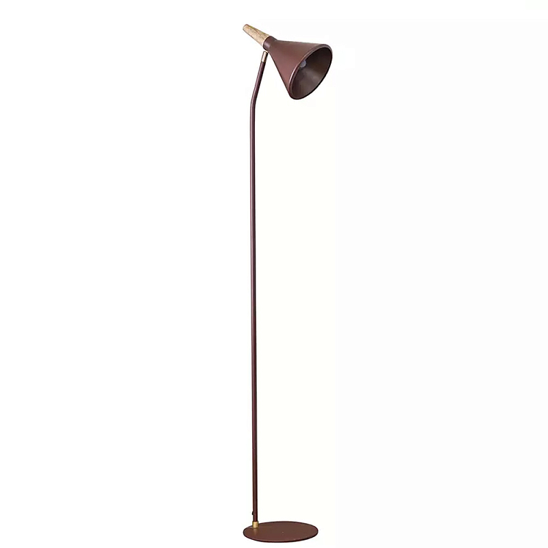 Торшер с конусообразным плафоном Plum Floor Lamp Сливовый Бежевый в Сочи | Loft Concept 