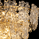 Люстра многоярусная с объемными прозрачными цветами Hanging Flowers варинант исполнения - 5 | Loft Concept в Сочи