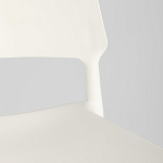 Пластиковый стул на ножках из массива бука Ferret White варинант исполнения - 9 | Loft Concept в Сочи