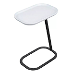 Столик приставной с прямоугольной серой столешницей Steel Stable Table варинант исполнения - 2 | Loft Concept в Сочи