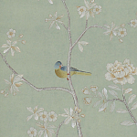 Обои ручная роспись Badminton Mercury Grey варинант исполнения - 3 | Loft Concept в Сочи