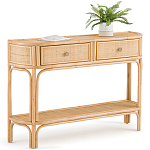Консоль из плетеного ротанга с ящиками Armelle Rattan Console варинант исполнения - 2 | Loft Concept в Сочи