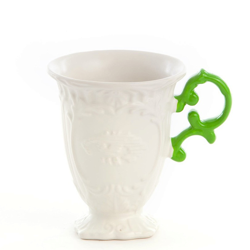 Кружка Seletti I-Mug Green Белый Зеленый в Сочи | Loft Concept 