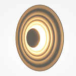 Бра круглое Soft Halo бежевый варинант исполнения - 3 | Loft Concept в Сочи