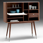 Дизайнерский комод-буфет на высоких ножках с выдвижными ящиками и открытыми полками Joshar варинант исполнения - 2 | Loft Concept в Сочи