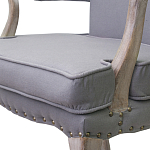 Кресло Aubrey Classical Armchair grey flax варинант исполнения - 4 | Loft Concept в Сочи
