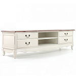 ТВ-тумба в стиле прованс из массива берёзы Interiors Romance варинант исполнения - 2 | Loft Concept в Сочи