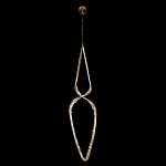 Подвесной светильник обрамленный элементами в виде кристаллов Smooth Shine варинант исполнения - 3 | Loft Concept в Сочи