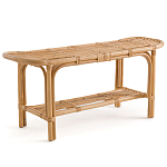 Скамья из ротанга с подушкой Manlio Rattan Bench варинант исполнения - 6 | Loft Concept в Сочи