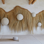 Большая дизайнерская Инсталляция из соломы RAFFIA Installation  варинант исполнения - 2 | Loft Concept в Сочи