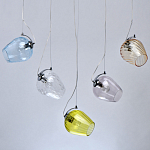 Люстра линейная с 5-ю разноцветными стеклянными плафонами Kaleido варинант исполнения - 4 | Loft Concept в Сочи