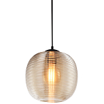 Подвесной светильник со стеклянным рельефным плафоном хром Perforated Glass 25 варинант исполнения - 1 | Loft Concept в Сочи