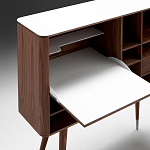 Дизайнерский комод-буфет на высоких ножках с выдвижными ящиками и открытыми полками Joshar варинант исполнения - 4 | Loft Concept в Сочи