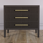 Тумба Primo  с тремя ящиками шпон темный орех варинант исполнения - 2 | Loft Concept в Сочи