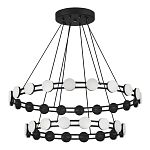 Люстра двухъярусная с круглыми светодиодными источниками света Maxine Light варинант исполнения - 3 | Loft Concept в Сочи