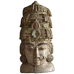 Арт-объект на стену Маска из массива акации Acacia Mask варинант исполнения - 2 | Loft Concept в Сочи