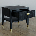 Прикроватная тумбочка с ящиком Elsa Dreams Black варинант исполнения - 2 | Loft Concept в Сочи