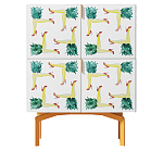 Тумба  с рисунком Short Pina Colada Orange варинант исполнения - 1 | Loft Concept в Сочи