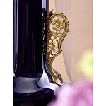 Ваза темно-синяя фарфоровая с бронзовыми ручками и ножками Eden Garden варинант исполнения - 5 | Loft Concept в Сочи