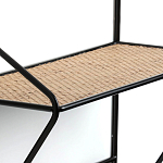 Настенная вешалка с полкой из ротанга Bourn Shelf-hanger варинант исполнения - 4 | Loft Concept в Сочи