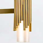 Люстра цвета латунь с 4-мя матовыми цилиндрическими плафонами Elstead Lighting варинант исполнения - 4 | Loft Concept в Сочи