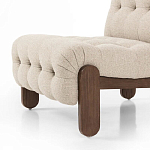 Кресло с деревянным каркасом и обивкой из ткани букле Medieval Furniture варинант исполнения - 4 | Loft Concept в Сочи