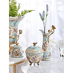 Шкатулка голубого цвета с цветочными орнаментами Blue Garden варинант исполнения - 6 | Loft Concept в Сочи