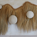 Большая дизайнерская Инсталляция из соломы RAFFIA Installation  варинант исполнения - 5 | Loft Concept в Сочи