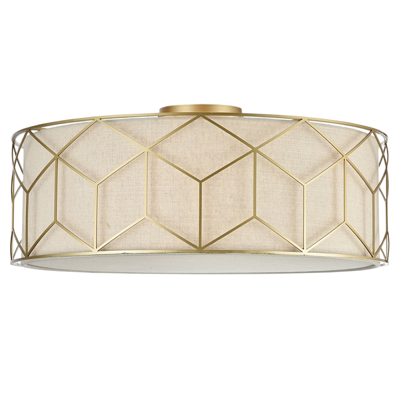 Потолочный светильник Messina Е27 Золотой Бежевый в Сочи | Loft Concept 