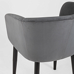 Мягкое кресло на металлических ножках Shaggy Dark Grey варинант исполнения - 6 | Loft Concept в Сочи