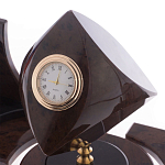 Настольный письменный набор из природного камня обсидиана коричневого Team leader варинант исполнения - 3 | Loft Concept в Сочи