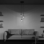 Подвесной светильник The column of light варинант исполнения - 6 | Loft Concept в Сочи