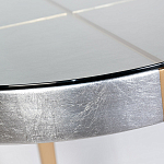 Столик журнальный серебристый с круглой столешницей Showing Refinement варинант исполнения - 1 | Loft Concept в Сочи