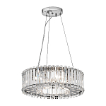 Люстра подвесная круглая с множеством вертикальных прямоугольных кристаллов Kichler варинант исполнения - 2 | Loft Concept в Сочи