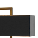 Настольная лампа прямоугольная с черным абажуром Strictness of Forms варинант исполнения - 1 | Loft Concept в Сочи