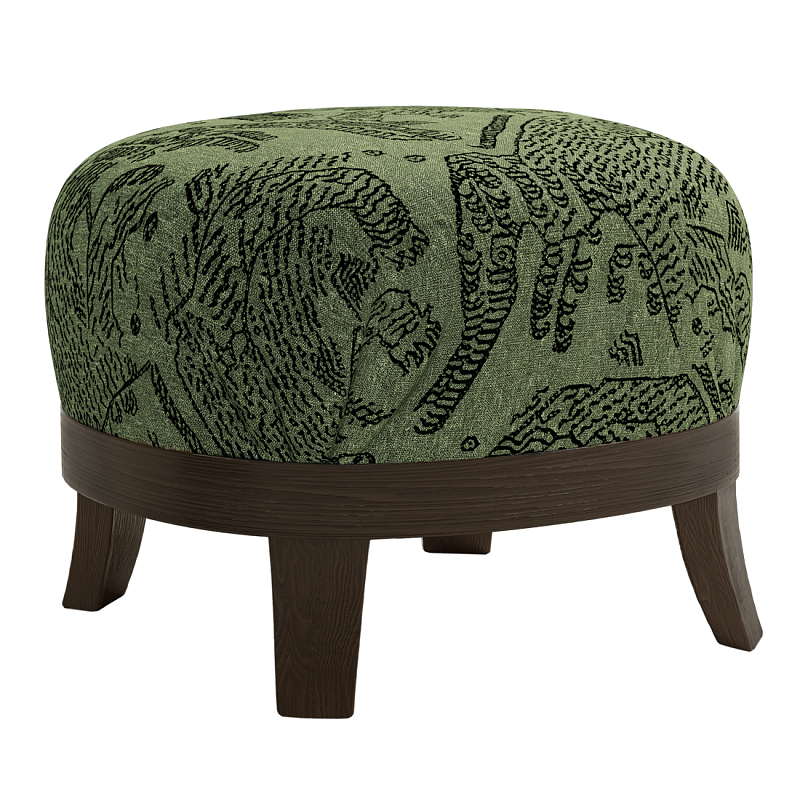 Пуф Turin Green Зеленый Коричневый в Сочи | Loft Concept 