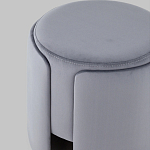 Пуф Alice Poof Grey Серый велюр варинант исполнения - 4 | Loft Concept в Сочи