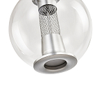 Подвесной светильник с плафоном в форме шара Inner Gleam Orb silver варинант исполнения - 6 | Loft Concept в Сочи