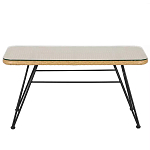 Журнальный столик с столешницей из ротанга и стекла Wicker Tabletop Under Glass варинант исполнения - 1 | Loft Concept в Сочи