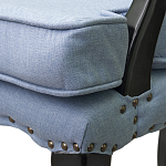 Кресло Aubrey Classical Armchair blue flax варинант исполнения - 4 | Loft Concept в Сочи