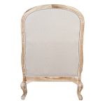 Кресло с пуфом с мягкой обивкой из льна Edward Armchair beige варинант исполнения - 3 | Loft Concept в Сочи