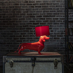 Настольная лампа COLLECTION OF DOGS с абажуром Такса варинант исполнения - 3 | Loft Concept в Сочи