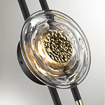 Бра с черным основанием и золотистым декором Bruno варинант исполнения - 2 | Loft Concept в Сочи